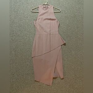 Charlotte Russe Blush Asymmetrical Dress